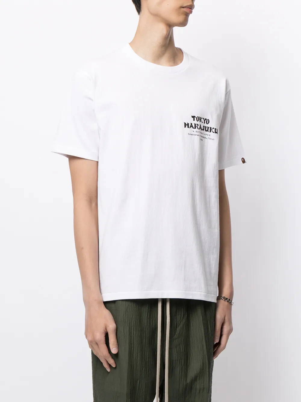 фото A bathing ape® футболка с графичным принтом