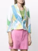 Versace Pre-Owned colour-block cropped jacket