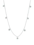 graziela 18K white gold small Floating diamonds ring - Silver