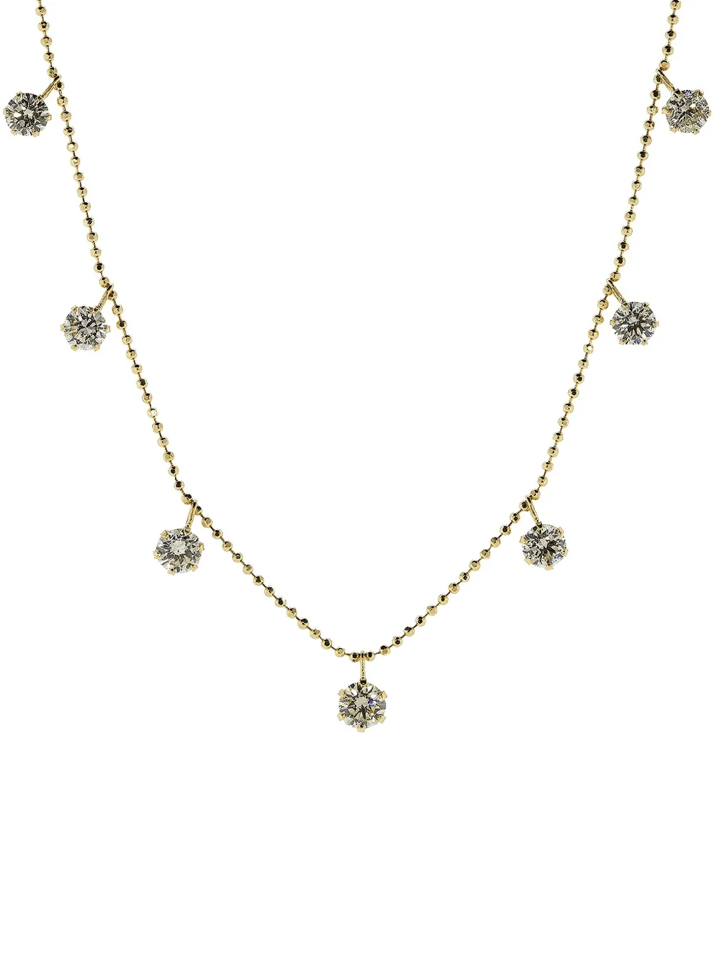 graziela 18K yellow gold medium Floating diamonds necklace - ゴールドトーン graziela 18K yellow gold medium Floating diamonds necklace - ゴールドトーン
