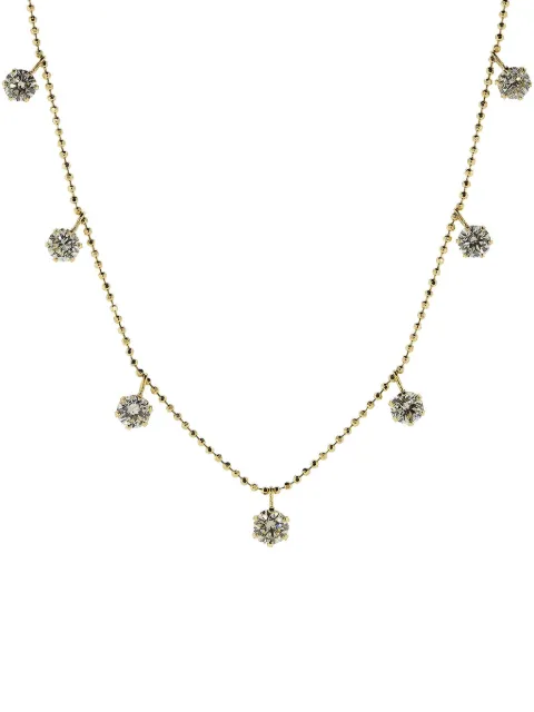 graziela 18K yellow gold medium Floating diamonds necklace