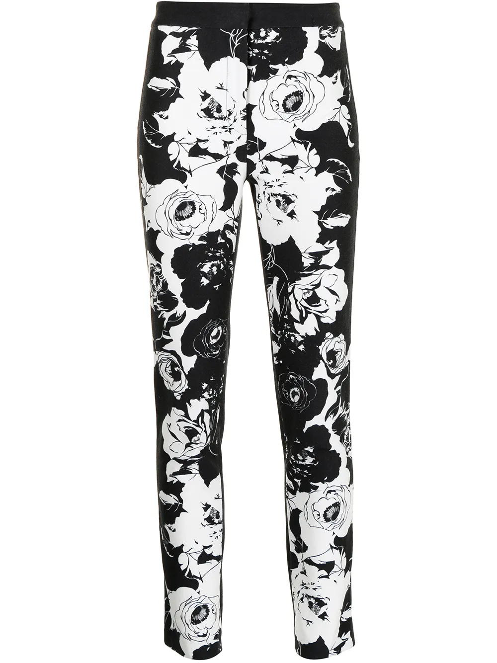 ADAM LIPPES FLORA-PRINT SLIM-FIT TROUSERS