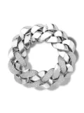 Pragnell 18kt white gold diamond Cuba large chain bracelet