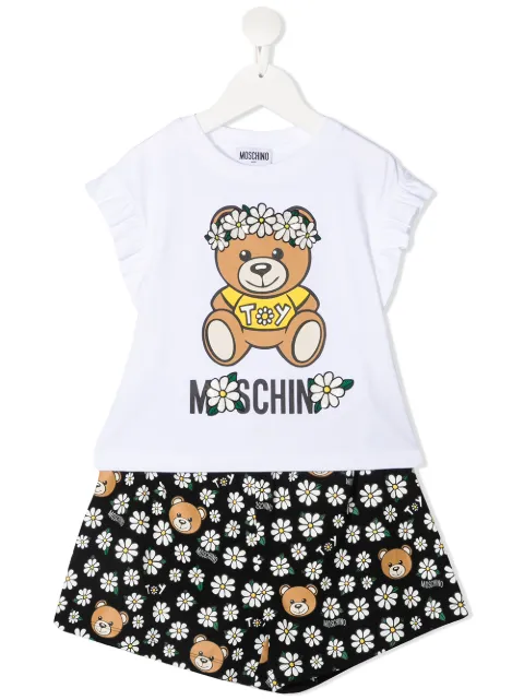 Moschino Kids طقم تيشيرت وشورت