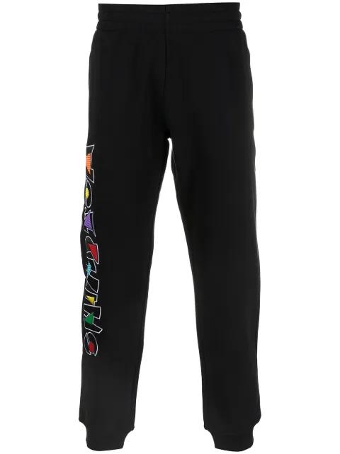 moschino tape cuffed track pants
