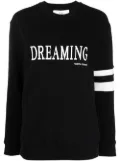 Alberta Ferretti graphic-print cotton sweatshirt - Black