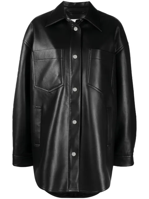 Nanushka Martin leather shirt