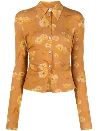 Shop Nanushka Felda floral print shirt 