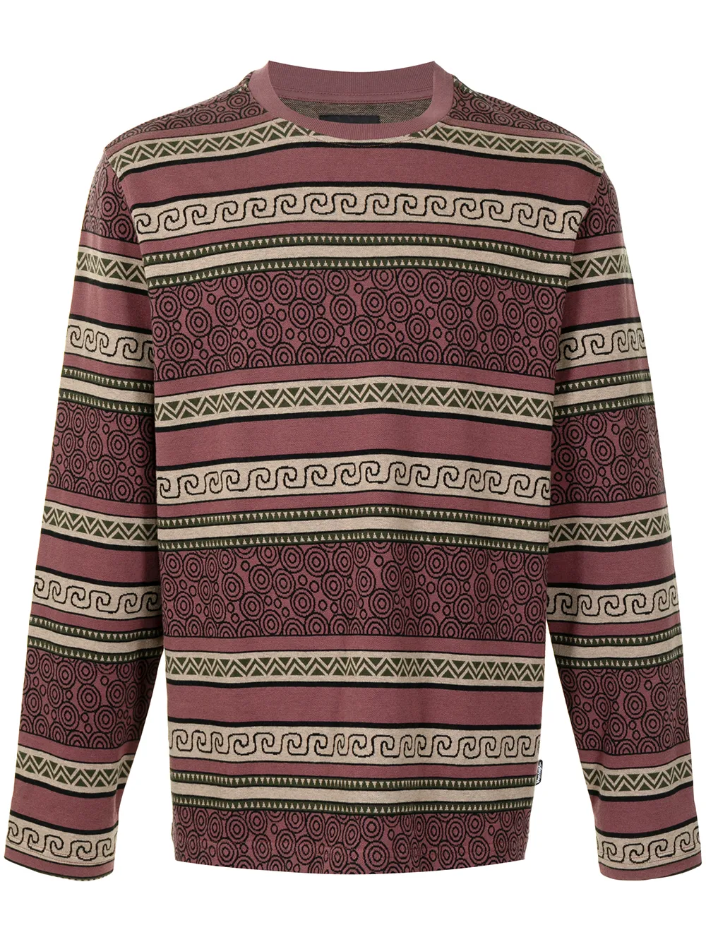 фото Stussy футболка sumatra с длинными рукавами и геометричным узором