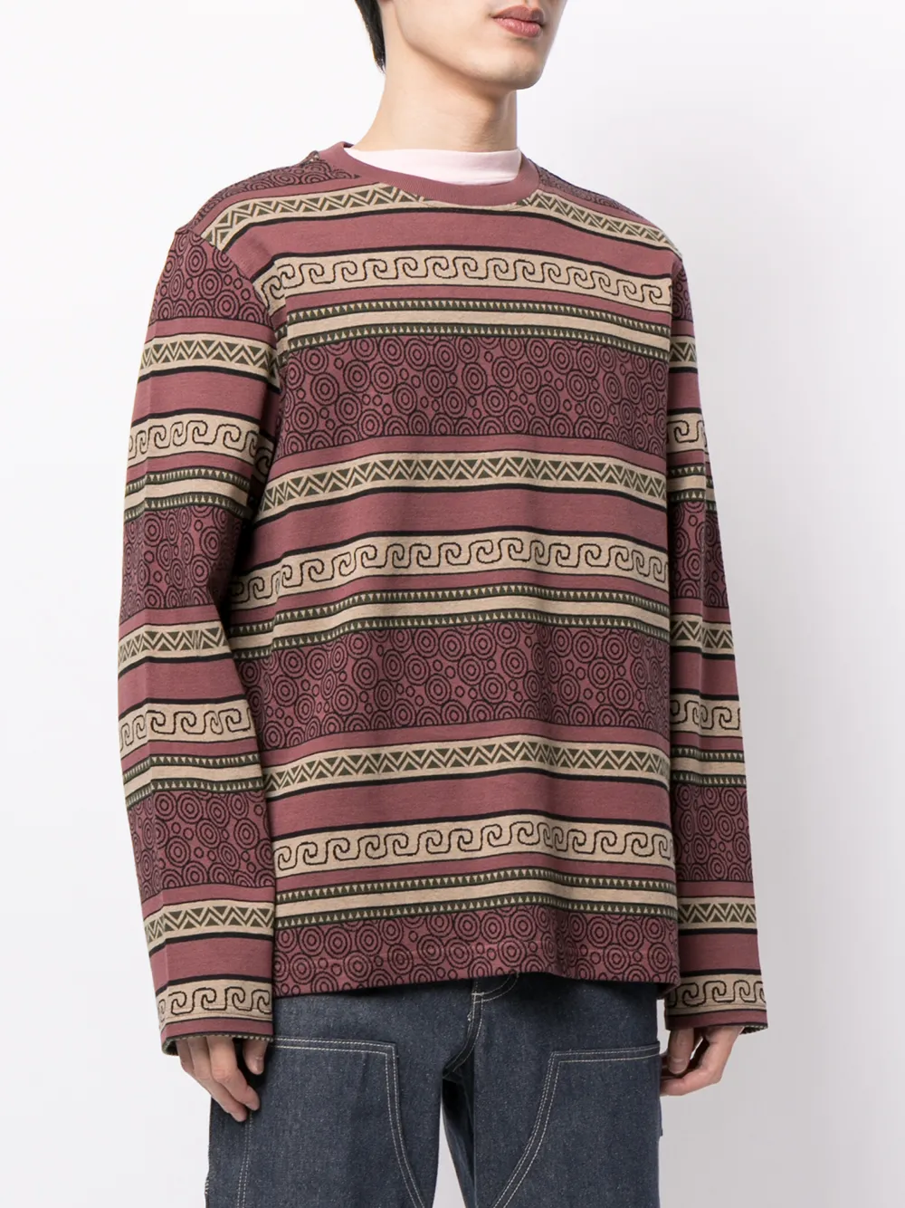фото Stussy футболка sumatra с длинными рукавами и геометричным узором