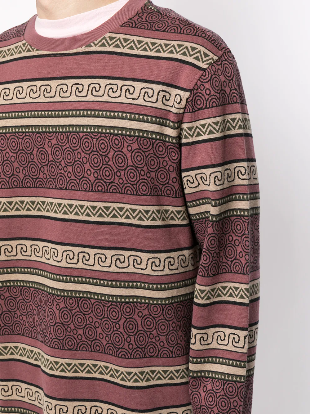 фото Stussy футболка sumatra с длинными рукавами и геометричным узором
