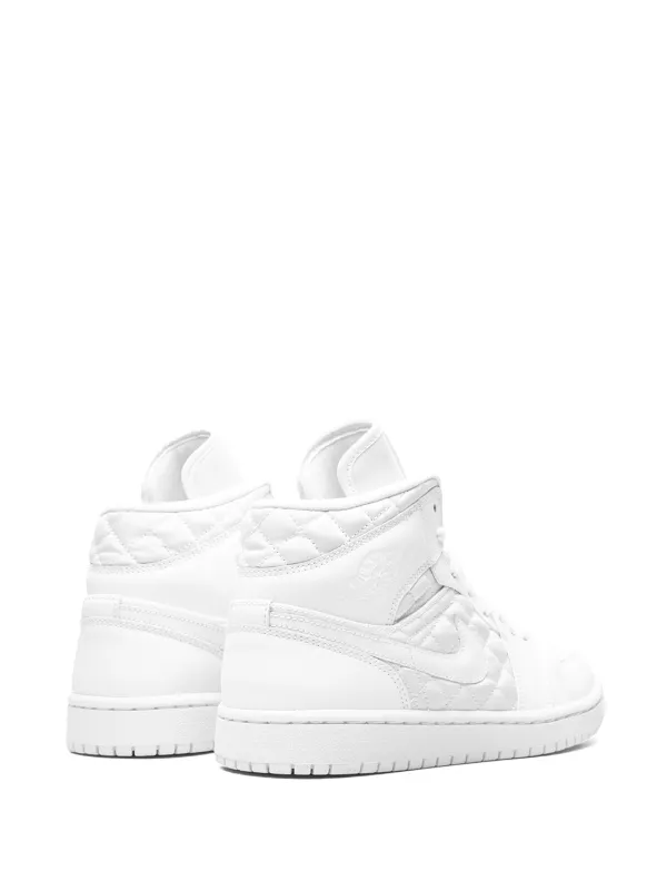 Jordan Tenis Air Jordan Mid Quilted White Blanco FARFETCH CO
