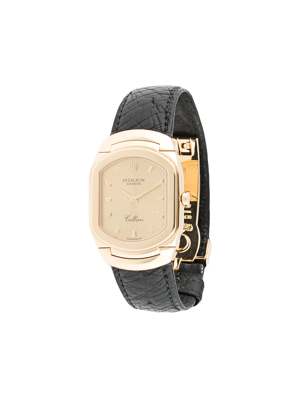 Pre-owned Rolex 1991  Cellini 30mm In Black