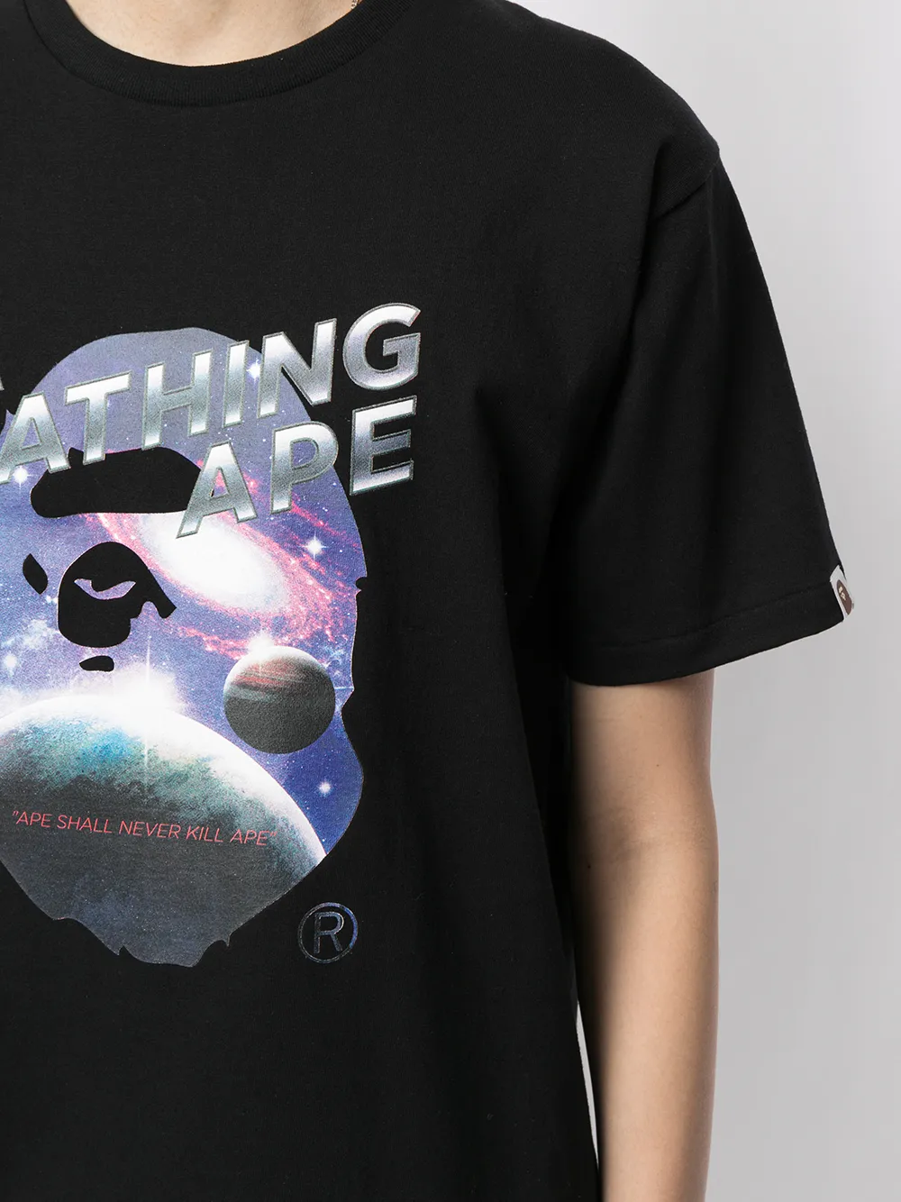 фото A bathing ape® футболка с принтом ape head