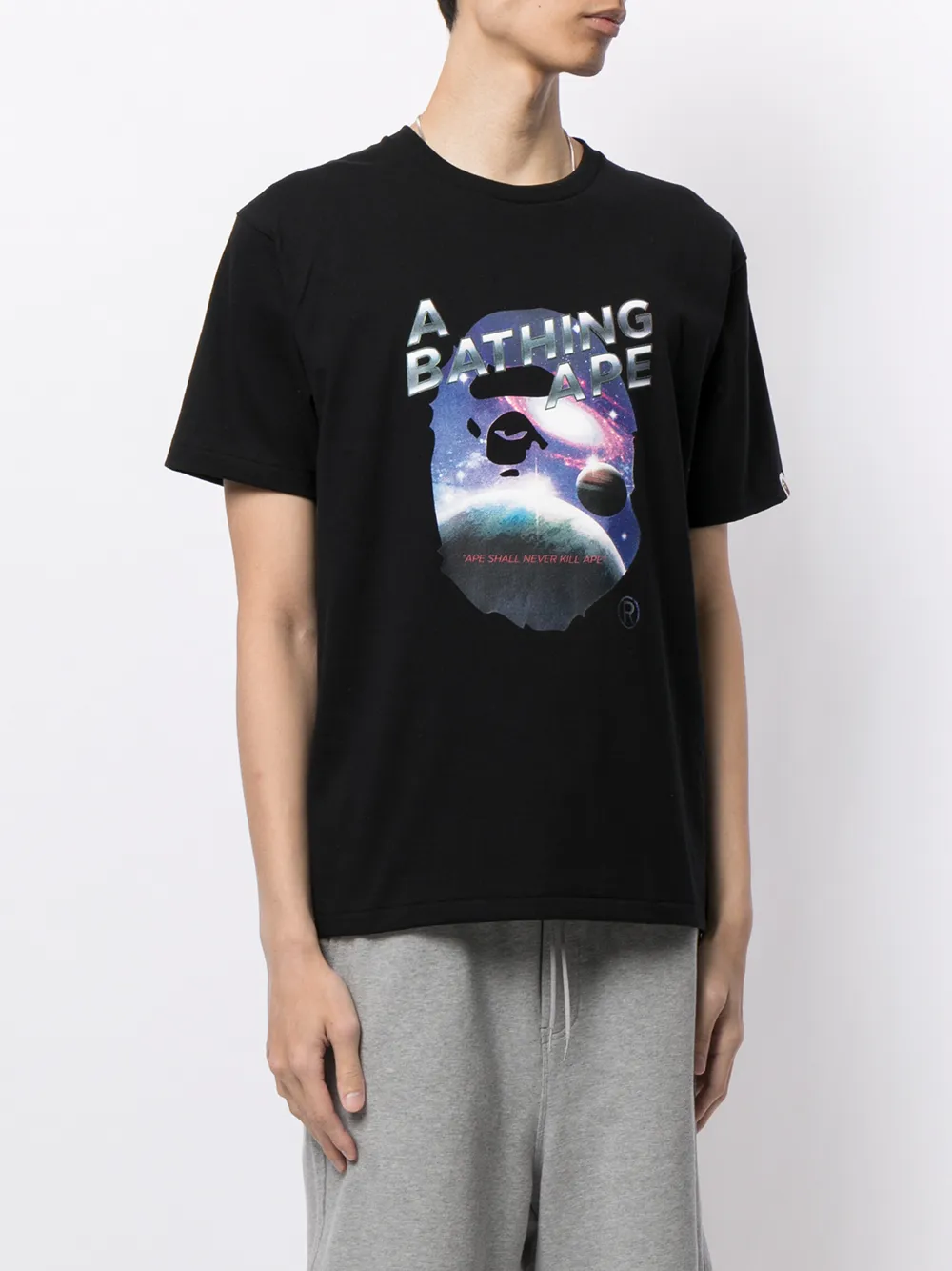 фото A bathing ape® футболка с принтом ape head