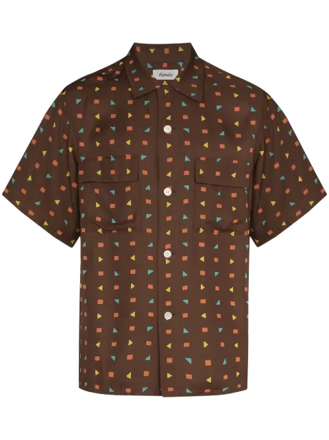 Chimala geometric-print short-sleeve shirt