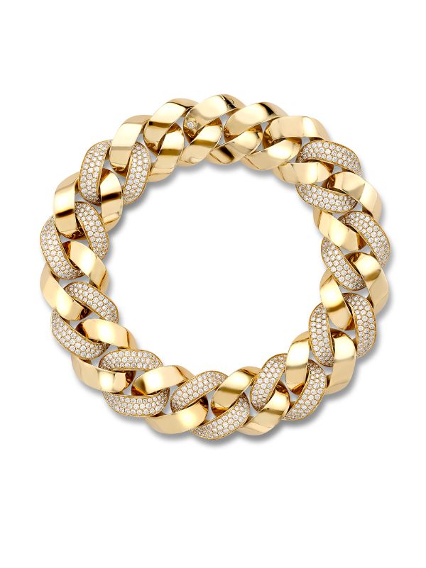 small diamond cuban link chain