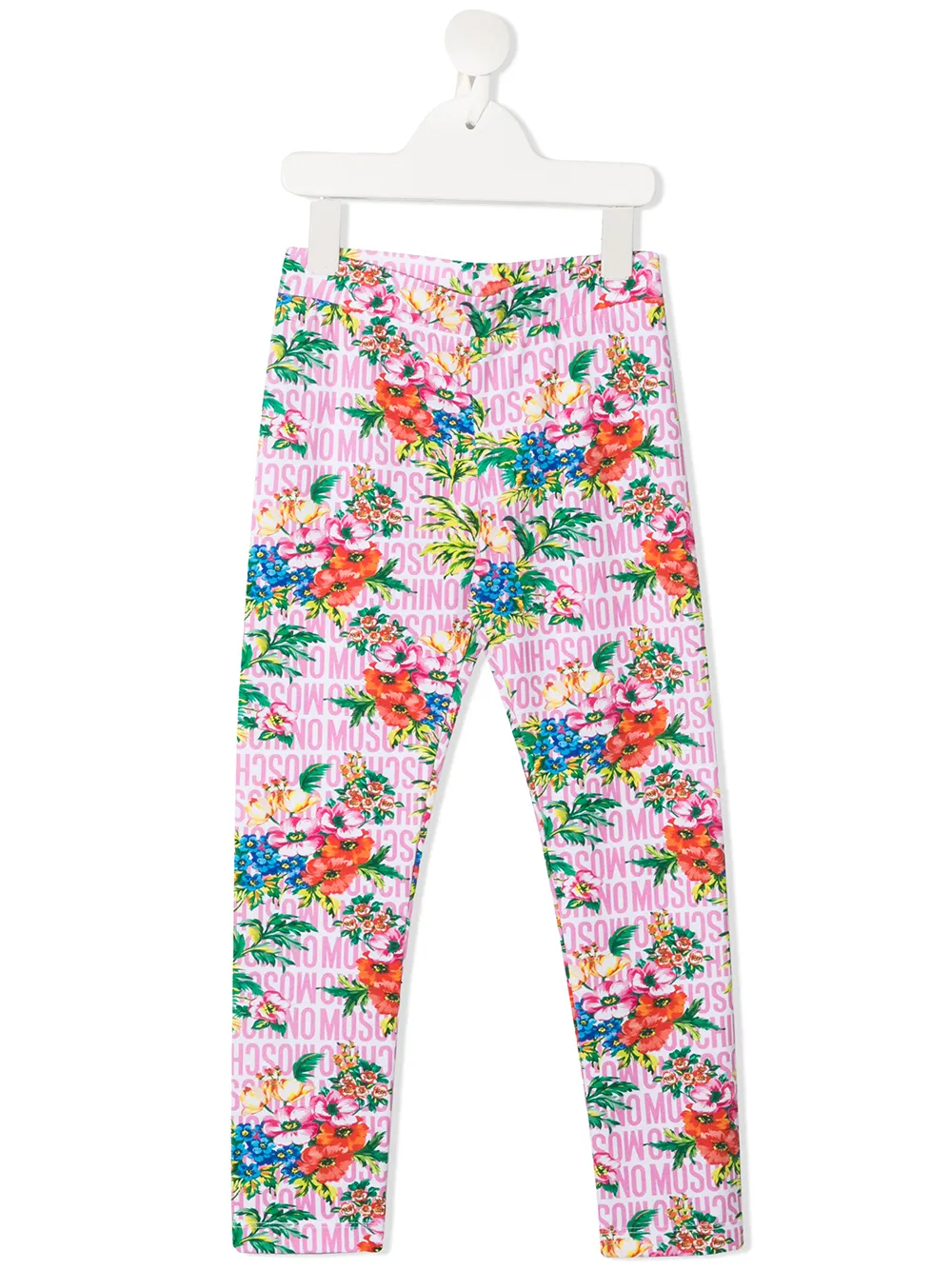 Image 1 of Moschino Kids floral-print leggings