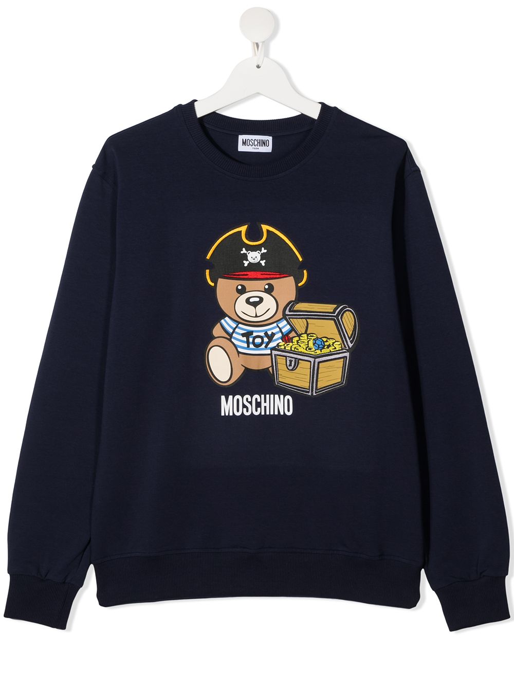 фото Moschino kids толстовка с принтом