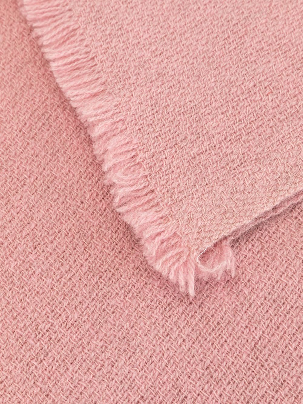 Shop Norlha Knitted Yak Wool Scarf In Pink