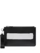Image 1 of Givenchy logo-print leather pouch