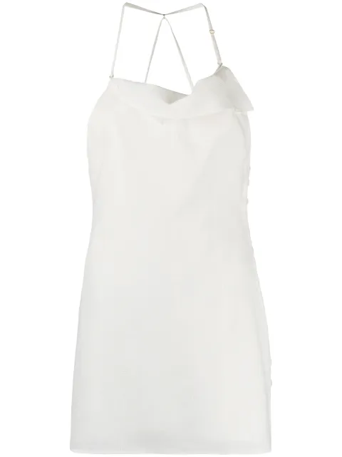 jacquemus halterneck mini dress