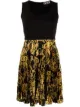 Image 1 of Versace Jeans Couture pleated baroque dress