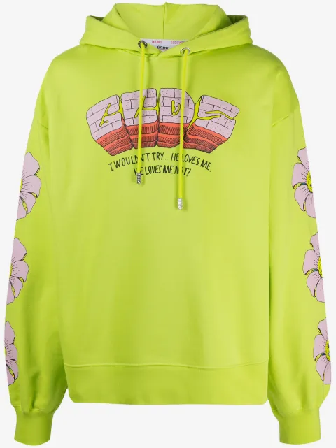 GCDS logo-print drawstring hoodie