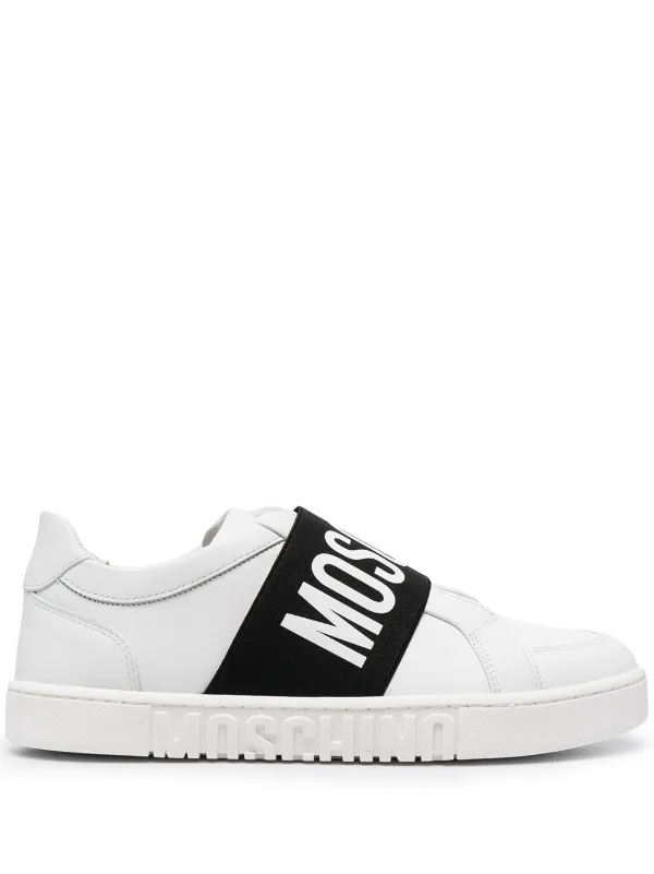 moschino logo strap sneakers