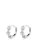 Jade Trau 18kt white gold mini Kismet diamond huggie earrings