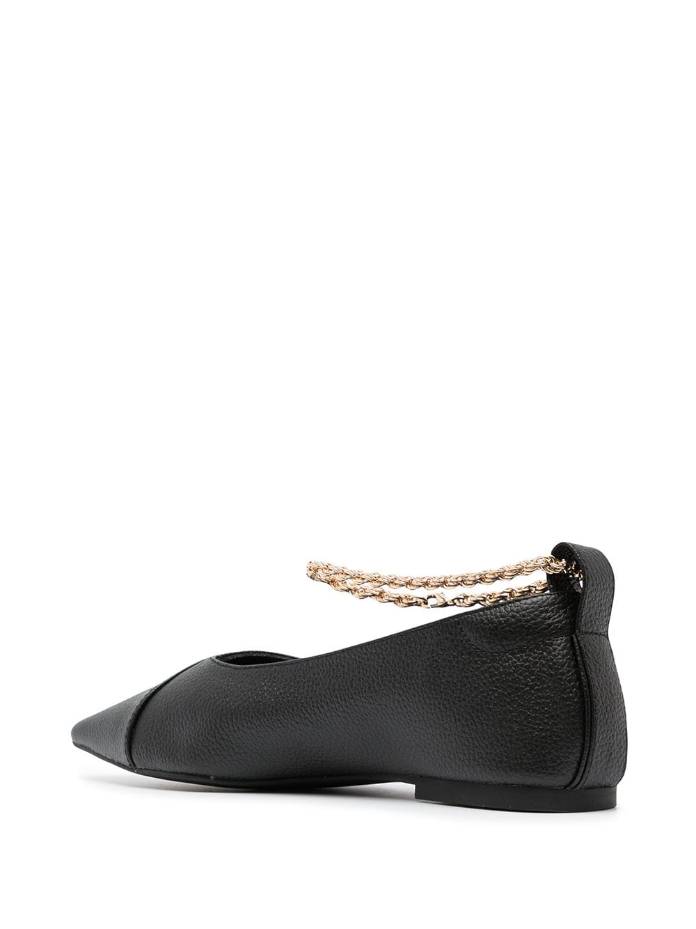 Shop Senso Aubree Ii Leather Ballerina Shoes In Black
