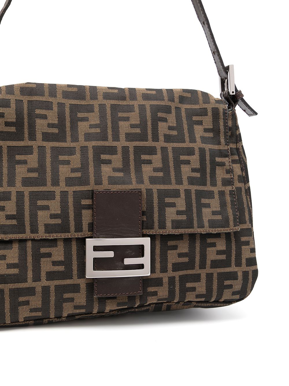 фото Fendi pre-owned сумка на плечо mamma baguette с узором zucca