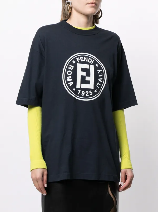 Fendi Pre-Owned フェンディ ロゴ Tシャツ - Farfetch