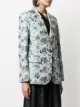 Pinko blazer con motivo floral en jacquard