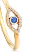 Image 2 of Astley Clarke 14kt yellow gold Evil Eye sapphire and diamond ring