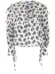 Image 1 of MSGM paisley-print cut-out blouse