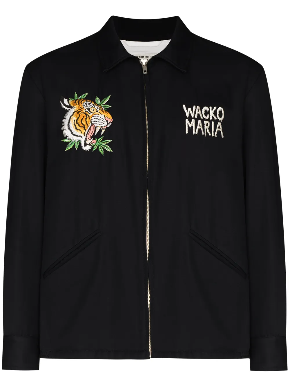 10%OFF！＜Farfetch＞ WACKO MARIA x Tim Lehi Vietnam タイガーディテール シャツジャケット - ブラック