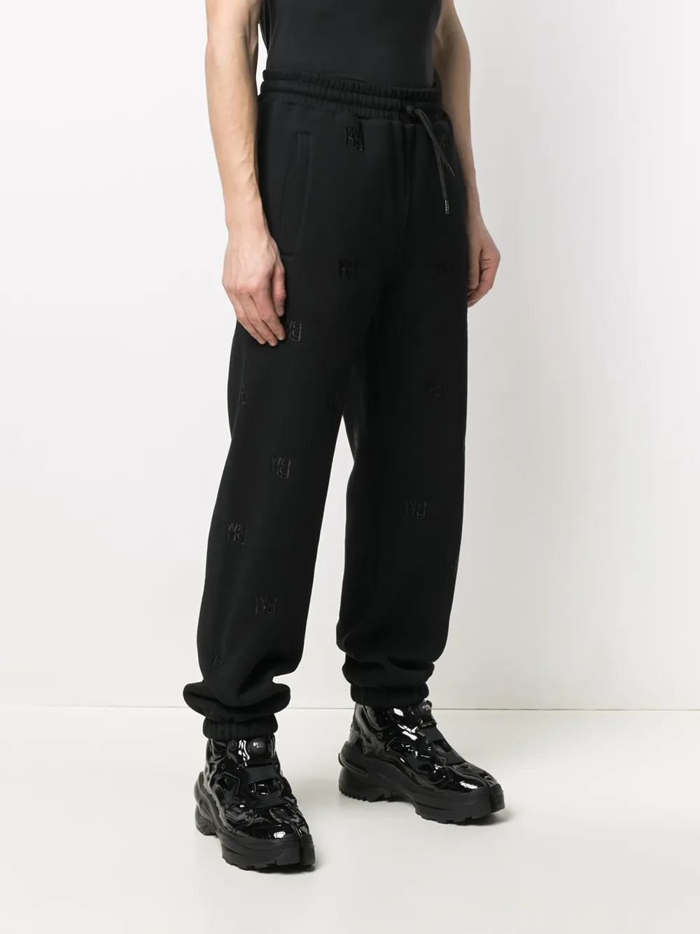 фото Alexander wang спортивные брюки с вышитым логотипом