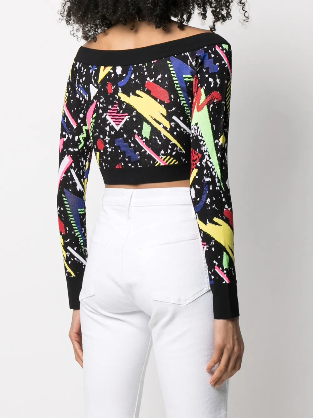 фото Balmain укороченный трикотажный топ