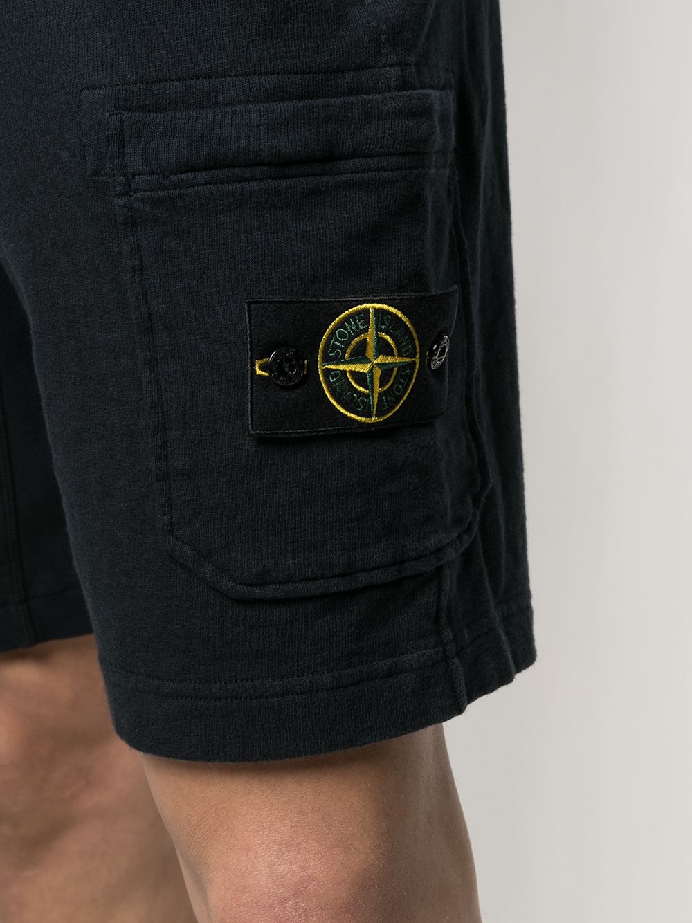 фото Stone island спортивные шорты с кулиской и логотипом