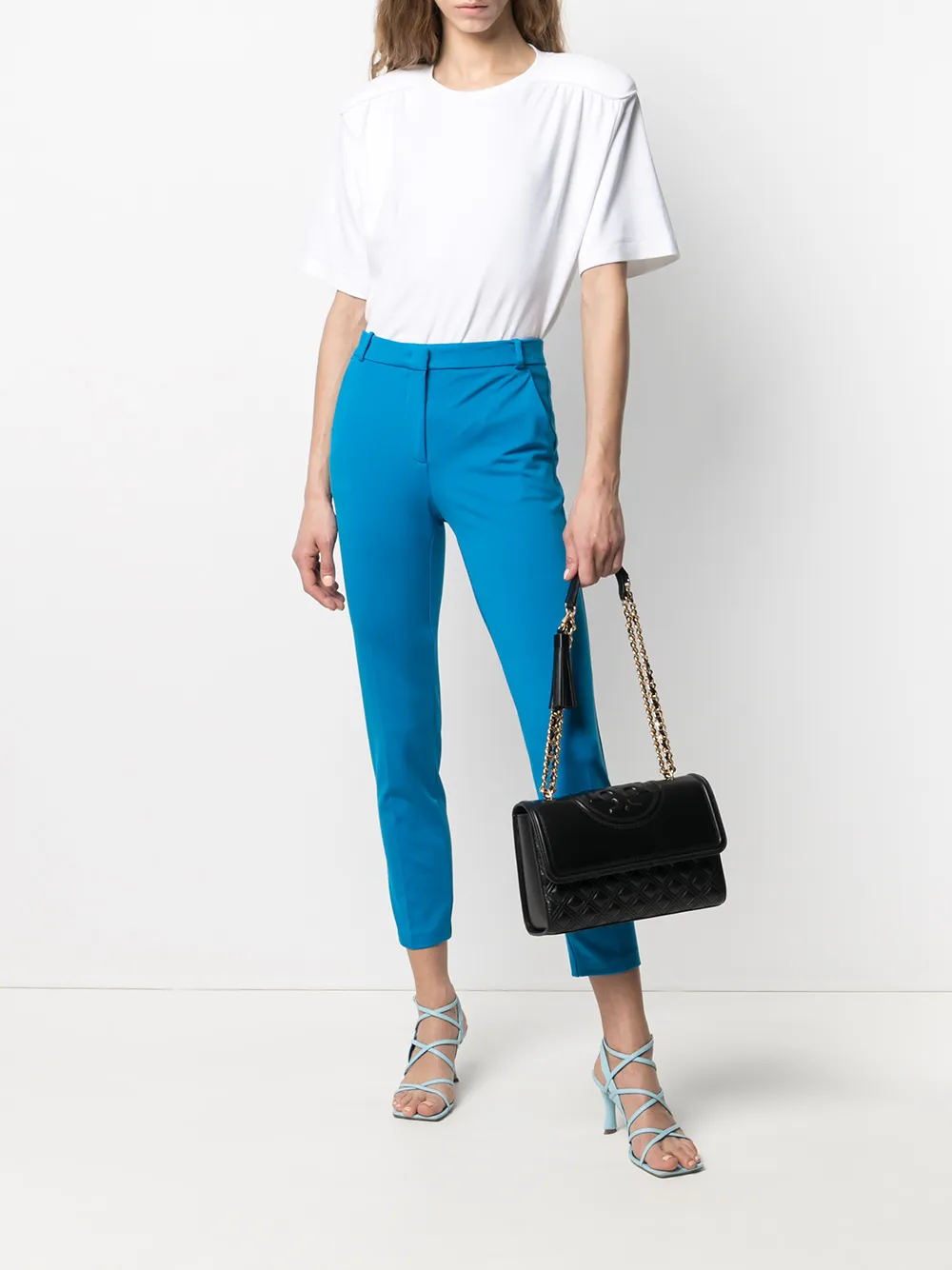 PINKO Cropped pantalon - Blauw