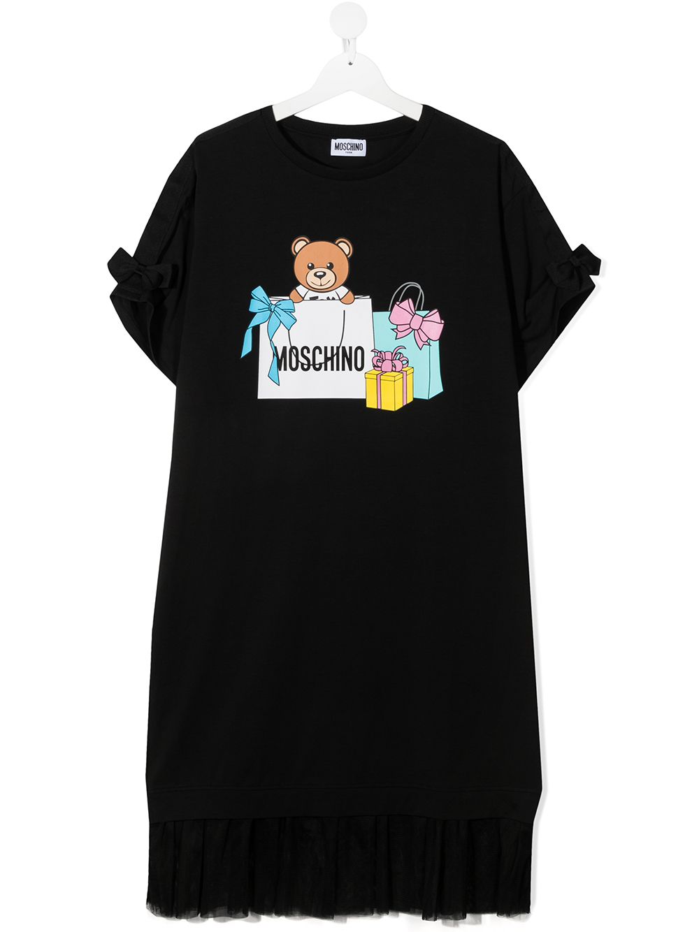 фото Moschino kids платье-футболка toy bear