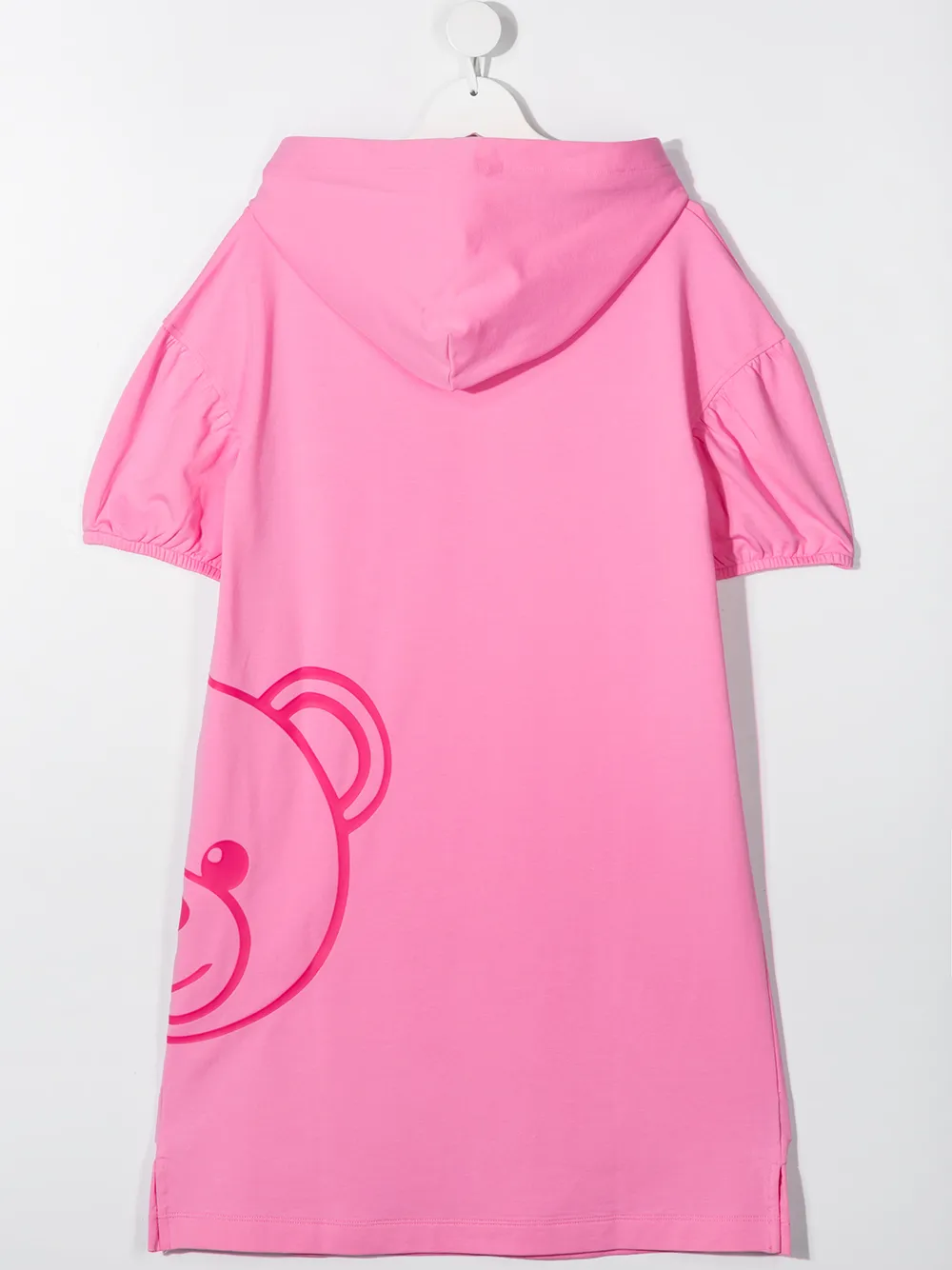 фото Moschino kids платье-худи с принтом