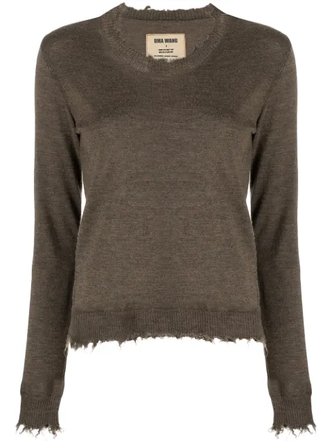 Uma Wang round neck cashmere jumper