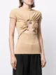 Christopher Esber Ruched Hiero capped T-shirt