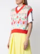 MSGM chaleco con estampado floral