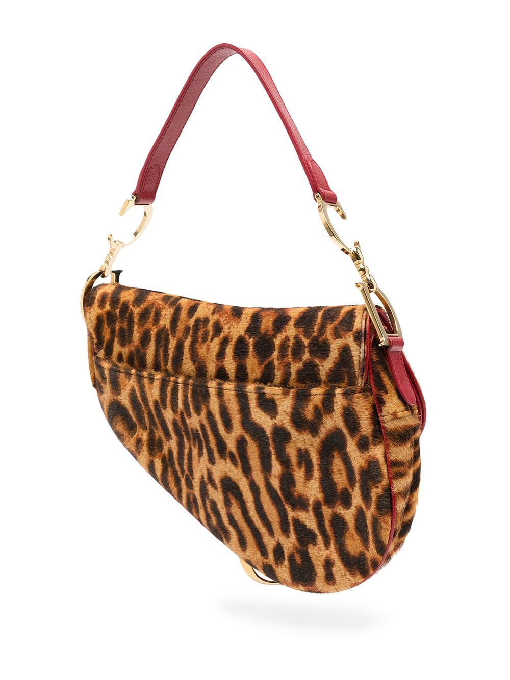 Christian Dior pre-owned leopard-print Saddle Bag - Farfetch