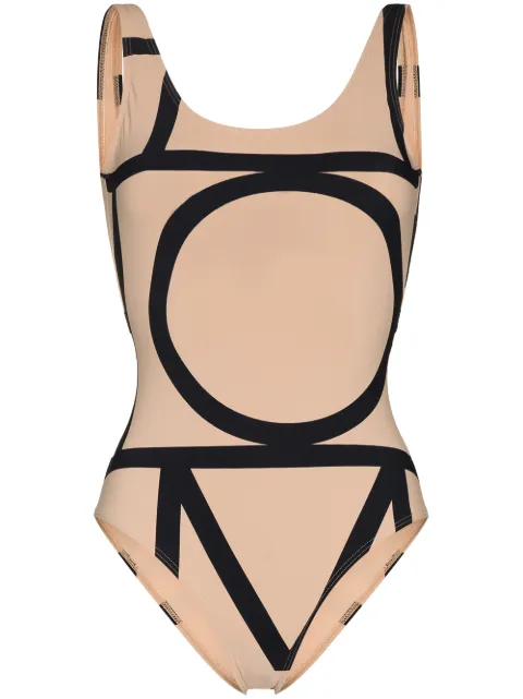 TOTEME monogram-print swimsuit