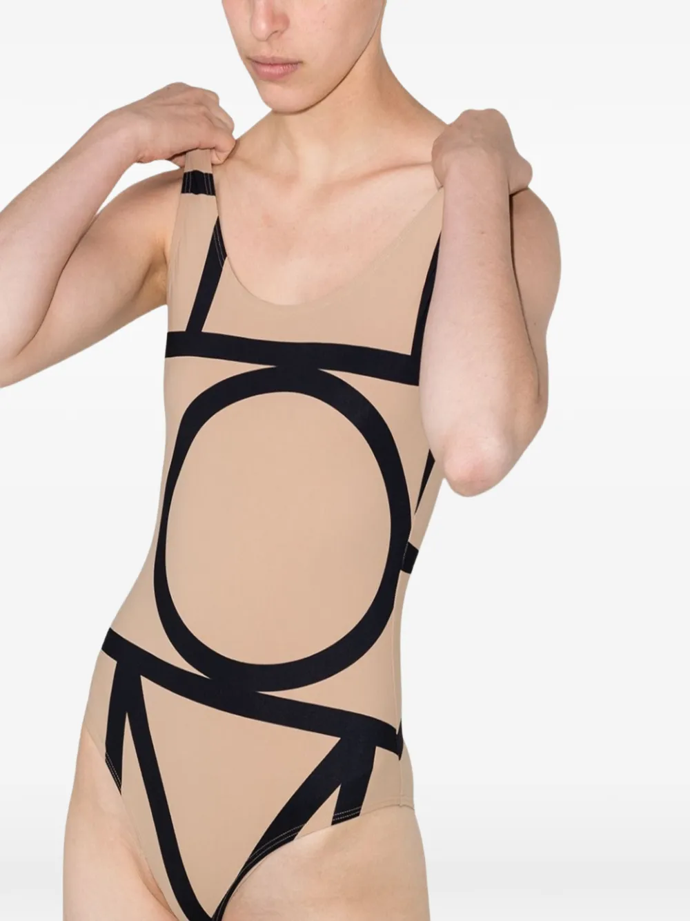  Toteme Monogram Swimsuit - Neutrals 