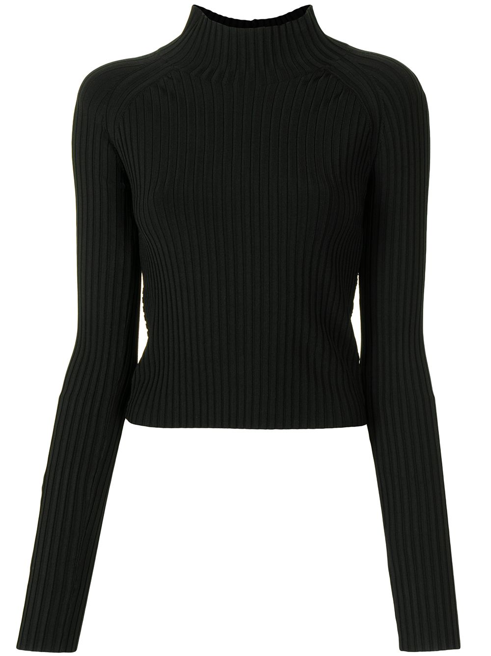 

Dion Lee top de canalé con espalda abierta - Negro